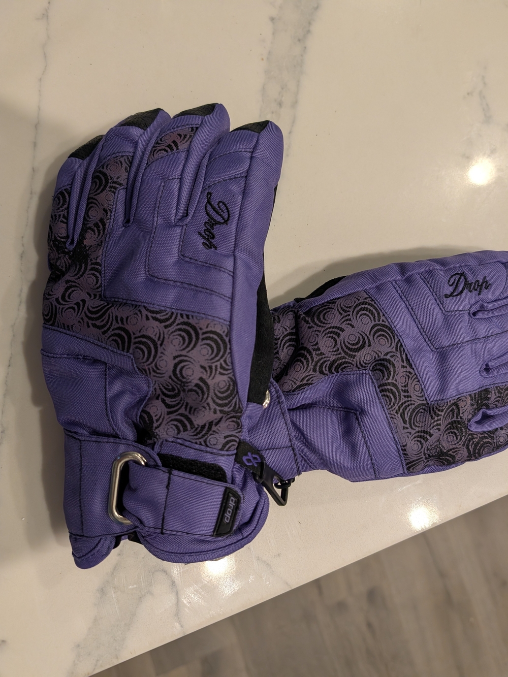 Purple Men's Winter Gloves